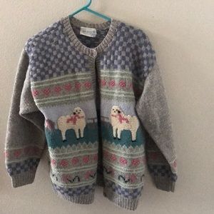 Vintage Wool Sweater Cardigan